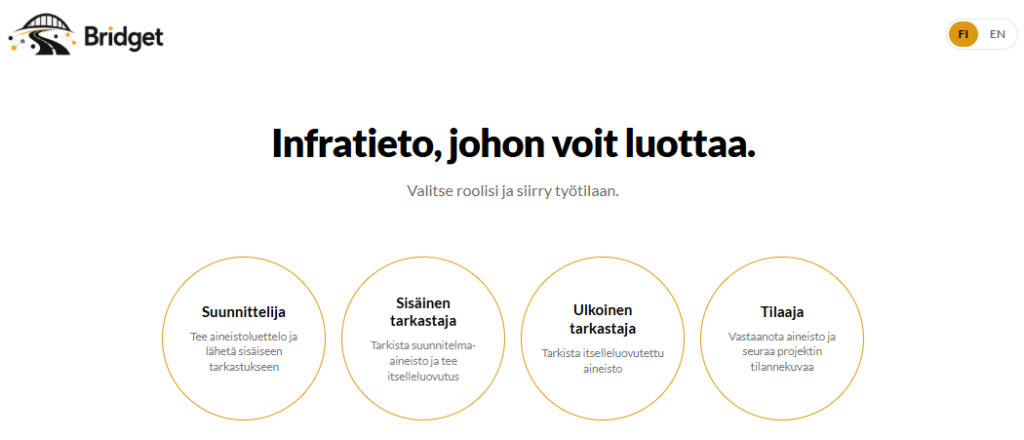 Automaattinen laadunvarmistus ja suunnittelun itselleluovutus: Esittelyssä Bridget App 2 Bridget app kuvakaappaus 1 Bridget app kuvakaappaus 1